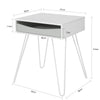 SoBuy FBT82-W, Side Table End Table Bedside Table, Coffee Table Bed Sofa Side Table