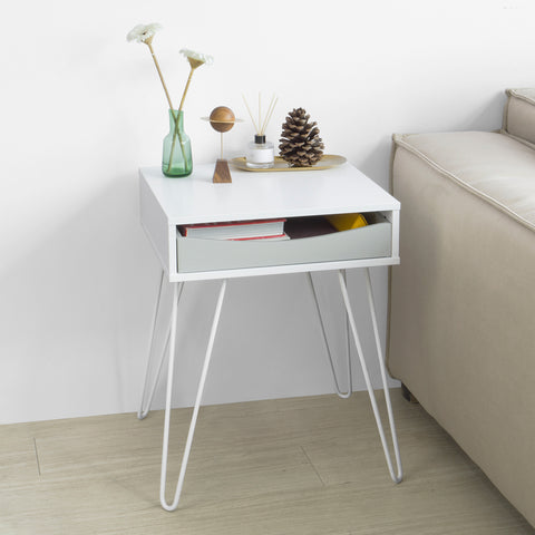 SoBuy FBT82-W, Side Table End Table Bedside Table, Coffee Table Bed Sofa Side Table