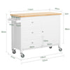 SoBuy FKW106-WN, Kitchen Island Kitchen Cabinet Cupboard Sideboard Kitchen Storage Trolley
