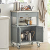 SoBuy FKW22-HG, Kitchen Trolley Storage Cabinet + Free Bathtub Rack FRG104-N