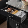 SoBuy FKW22-SCH, Kitchen Storage Trolley Kitchen Cabinet + Free Bathtub Rack FRG104-N