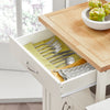 SoBuy FKW22-WN, Kitchen Trolley Storage Cabinet + Free Bathtub Rack FRG104-N