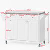 SoBuy FKW33-W, Kitchen Trolley Storage Cabinet Island + Free Bathtub Rack FRG104-N