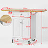 SoBuy FKW36-WN, Kitchen Storage Trolley + Free Kitchen Hanging Shelf FRG150-W