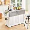 SoBuy FKW41-ST, Kitchen Island Kitchen Cabinet + Free Bathtub Rack FRG104-N