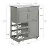SoBuy FKW45-HG, Kitchen Storage Trolley + Free Bathtub Rack FRG104-N