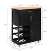 SoBuy FKW45-SCH, Kitchen Trolley Storage Cabinet + Free Bathtub Rack FRG104-N