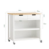 SoBuy FKW74-WN, Kitchen Trolley Storage Shelf + Free Bathtub Rack FRG104-N