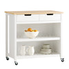 SoBuy FKW74-WN, Kitchen Trolley Storage Shelf + Free Bathtub Rack FRG104-N