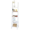 SoBuy FRG101-W, 5 Tiers Ladder Shelf, Storage Display Shelving Wall Shelf Bookcase