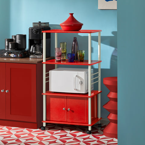 SoBuy FRG12-R, Kitchen Storage Cabinet, Kitchen Cart, Microwave Shelf