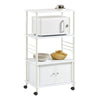SoBuyFRG12-W, Kitchen Storage Cabinet, Kitchen Cart, Microwave Shelf