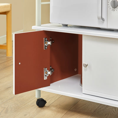 SoBuy  FRG12-W, Kitchen Storage Cabinet, Kitchen Cart, Microwave Shelf, White