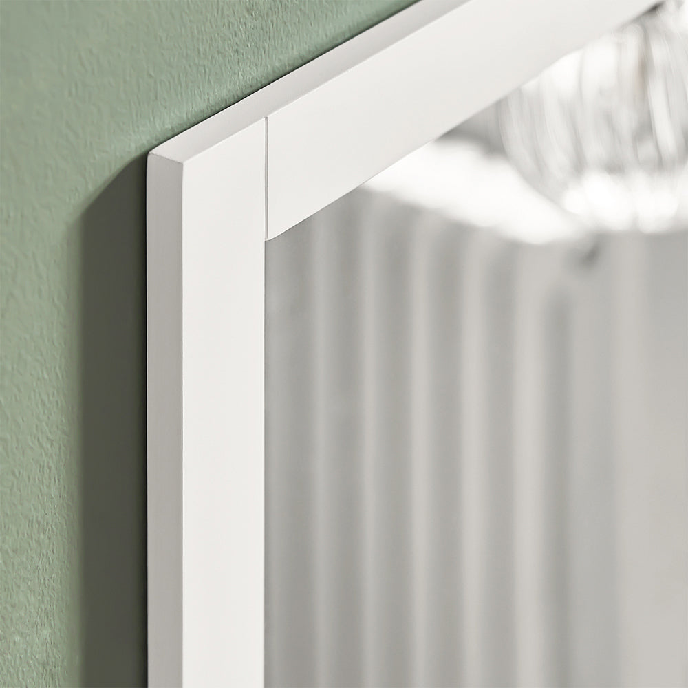 SoBuy FRG129-W, Wall Mounted Bathroom Mirror with Storage Shelf, White
