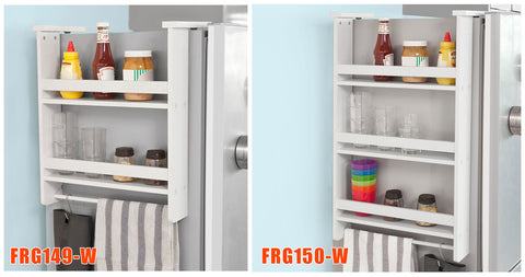 SoBuy FRG149-W, Hanging Shelf for Refrigerator, 2 Tiers Kitchen Shelf Spice Rack