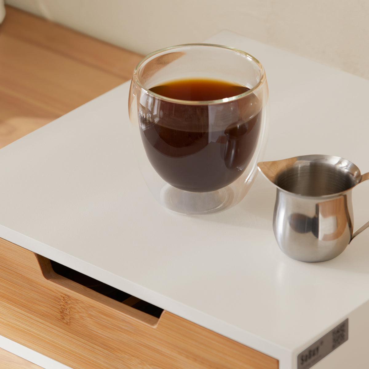 SoBuy FRG179-WN, Coffee Capsule Holder Stand Box, Teabags Storage Case, White