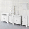 SoBuy FRG202-W, White Under Sink Bathroom Storage Cabinet with Doors