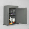 SoBuy FRG203-DG, Grey Wall Mounted Single Door Bathroom Cabinet