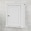SoBuy FRG203-W, White Wall Mounted Single Door Bathroom Cabinet