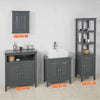 SoBuy FRG202-DG, Grey Under Sink Bathroom Storage Cabinet with Doors