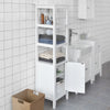 SoBuy FRG205-W, Floor Standing Tall Bathroom Storage Cabinet with 3 Shelves and 1 Cabinet