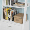 SoBuy FRG230-W, Ladder Shelf Wall Shelf Bookcase Storage Display Shelving Unit