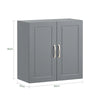 SoBuy FRG231-DG, Double Doors Home Kitchen Bathroom Wall Cabinet Wall Storage Cabinet Unit