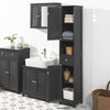 SoBuy FRG236-DG, Bathroom Tall Cabinet Storage Cabinet with 2 Shutter Doors and 1 Drawer