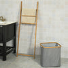 SoBuy FRG263-N, Bathroom Storage Shelf Towel Holder Removable Laundry Basket