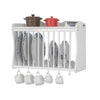SoBuy FRG275-W, Wall Mounted Kitchen Plate Cup Holder Dish Storage Rack Shelf