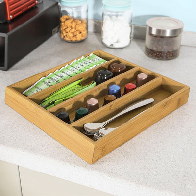 SoBuy FRG280-SCH, Coffee Pod Capsule Teabags Drawer Box Holder, Coffee Machine Stand, Black