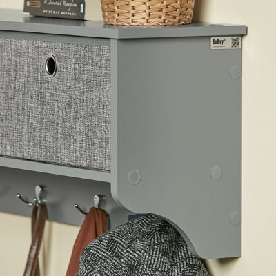 SoBuy FRG282-HG coat hook detail – wall mounted hook rack for hallway entryway