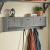 SoBuy FRG282-HG, Wall Coat Rack Wall Shelf Wall Storage Cabinet Unit