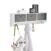SoBuy FRG282-W, Wall Coat Rack Wall Shelf Wall Storage Cabinet Unit