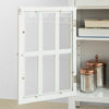 SoBuy FSB23-W, White Sideboard Storage Cabinet Cupboard 2 Drawers 2 Doors