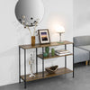 SoBuy FSB35-PF, Console Table Hall Table Side Table End Table Living Room Sofa Table with 3 Shelves