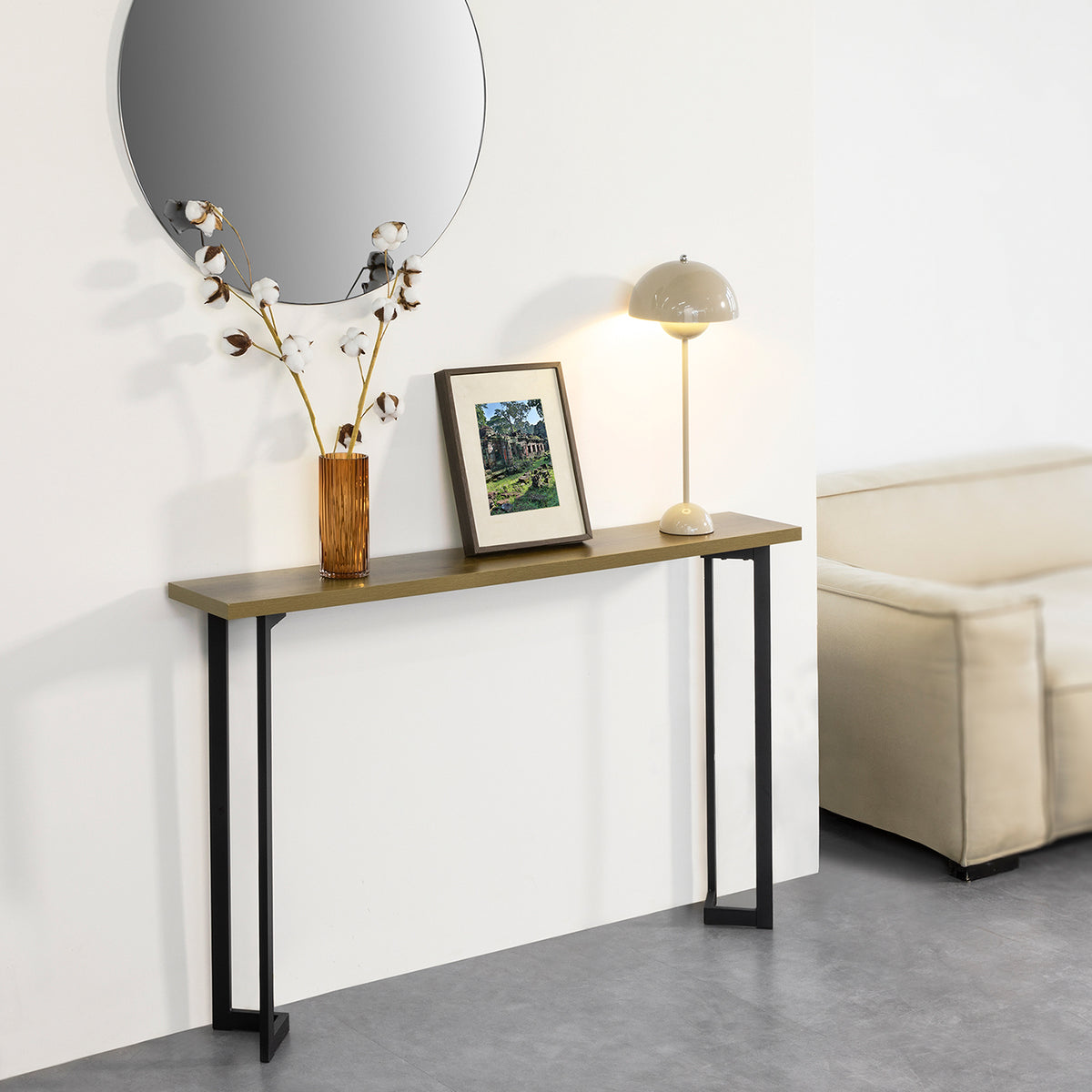 SoBuy FSB50-PF, Console Table Hall Table Side Table End Table Living Room Table Sofa Table, Brown