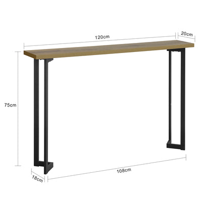 SoBuy FSB50-PF, Console Table Hall Table Side Table End Table Living Room Table Sofa Table, Brown