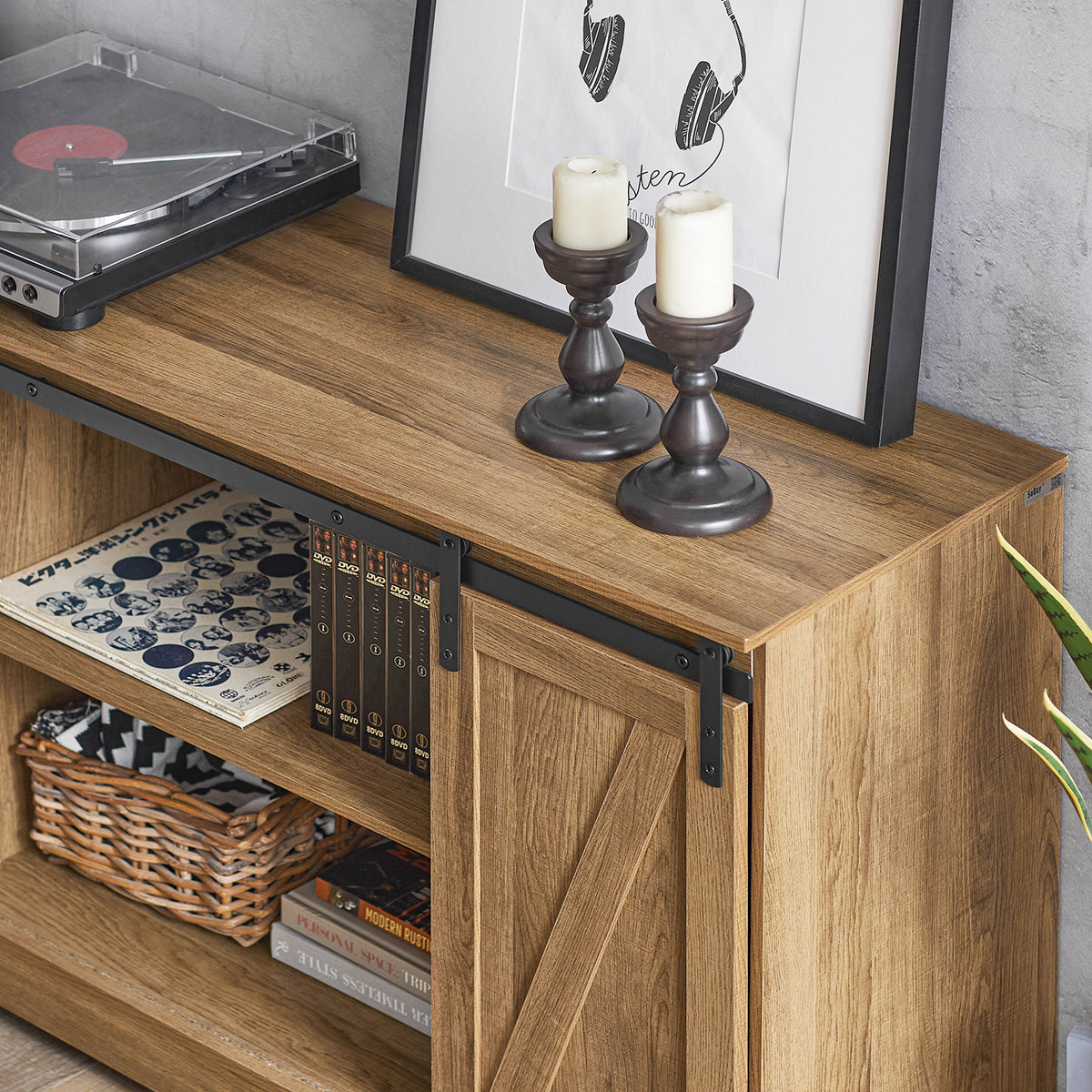 SoBuy FSB60-BR, Storage Cabinet Sideboard Cupboard Hall Cabinet, Brown