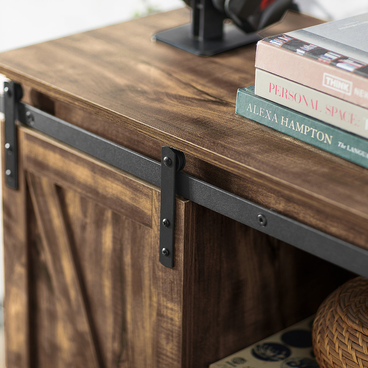 SoBuy FSB60-N, Storage Cabinet Sideboard with 2 Sliding Doors, Kitchen Dining Room Hall Cabinet, Wood