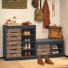 SoBuy FSR120-HG, Hallway Shoe Bench Shoe Cabinet Shoe Rack with Sliding Door & Seat Cushion