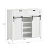 SoBuy FSB74-W, Storage Cabinet Cupboard Sideboard with 2 Sliding Doors and 2 Drawers