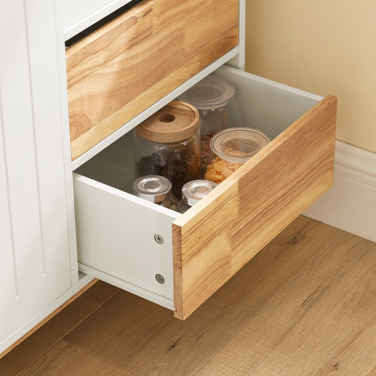 SoBuy FSB75-WN, Sideboard Storage Cabinet Cupboard, White