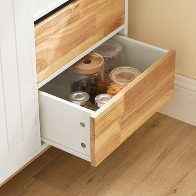SoBuy FSB75-WN, Sideboard Storage Cabinet Cupboard, White