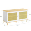 SoBuy FSR103-WN, Hallway Storage Bench Shoe Cabinet with 2 Doors