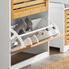 SoBuy FSR108-WN, 3 Drawers Shoe Cabinet Shoe Rack Shoe Storage Cupboard Organizer Unit