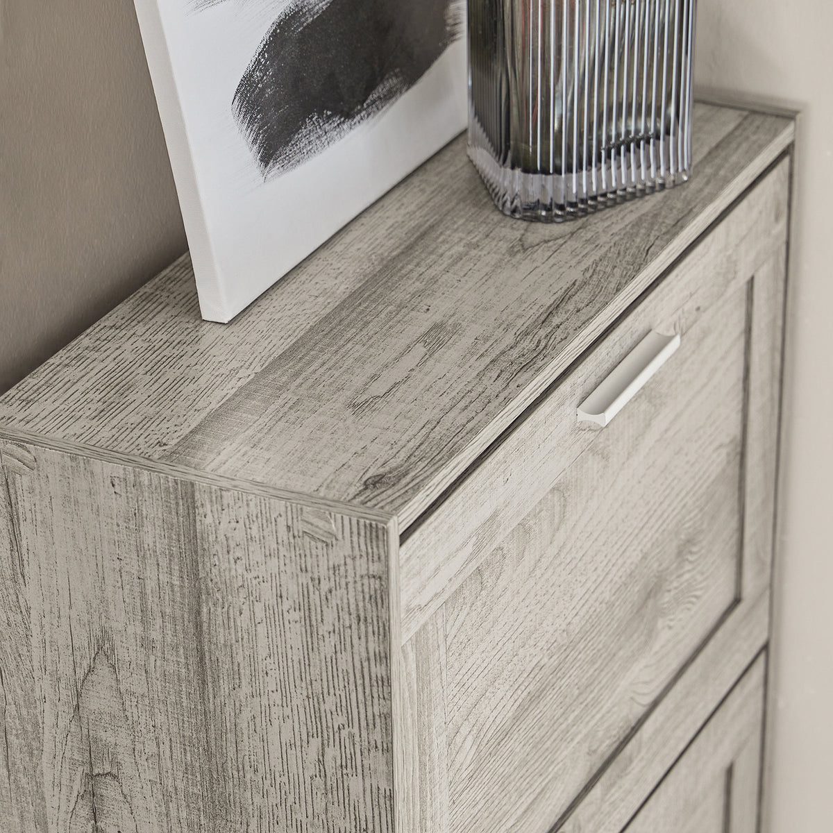 SoBuy FSR137-HG, Shoe Cabinet Shoe Rack Shoe Storage Cupboard Organizer Unit, Grey