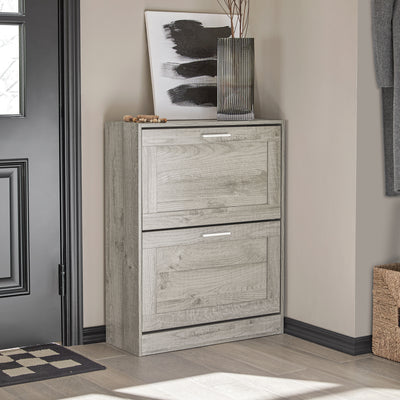 SoBuy FSR137-HG, Shoe Cabinet Shoe Rack Shoe Storage Cupboard Organizer Unit, Grey