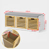 SoBuy FSR23-WN, Storage Bench with 3 Drawers & Seat Cushion, Shoe Cabinet Storage Unit Bench