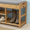 SoBuy FSR47-N+FHK06-N, Hallway Furniture Set, Shoe Bench and Wall Coat Rack